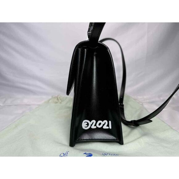 Off White Jitney 1.4 Top Handle Black "Insert Money Here" SPB-TS 346775 - Picture 5 of 16